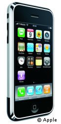 Dr&uuml;ckt man rechs unten auf die iPod-Funktion, liegt das iPhone in der Hand wie ein &uuml;berdimensionierter iPod